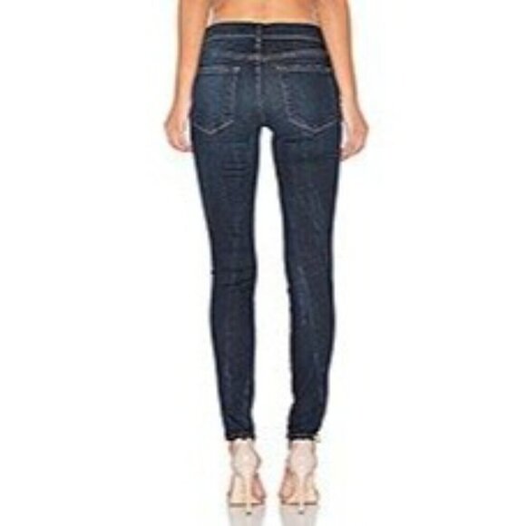 Frame Denim Le Skinny De Jeanne Prince Street Skinny Jeans Distressed Size 28‎ - Picture 4 of 11